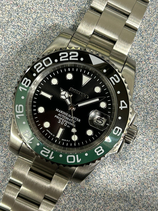 Submariner Style Ceramic Green/Black Sprite Gmt Bezel Sapphire Crystal 40Mm