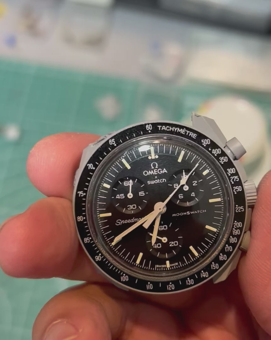 The Steel MoonSwatch Project – Lume Lab